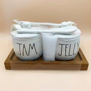 Rae Dunn Jam & Jelly Jar Set New